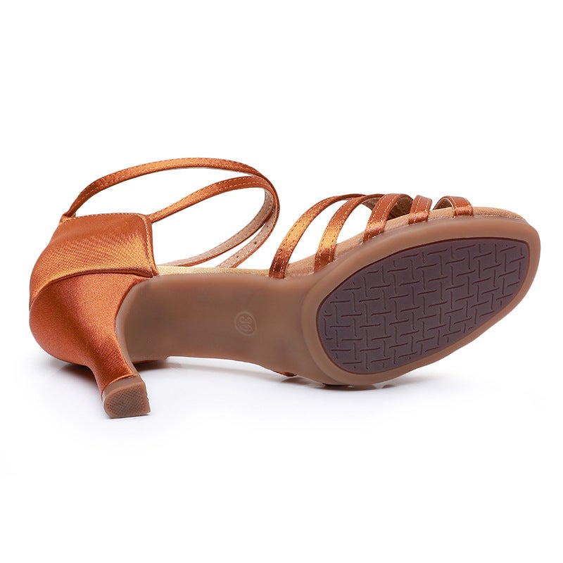 Outdoor Female Adult Latin Dance Shoes Soft Sole Square Dance Shoes Beginner Ballroom Dance Rubber Bottom Gb Dance - Image 5